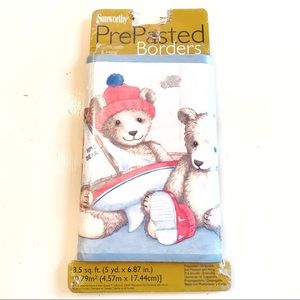 Symphony Pre-Pasted Wallpaper Border Teddy Bears